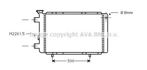 PRASCO RT2026 Radiator, engine cooling